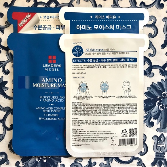 N/A - LEADERS SHEET MASK - Amino MOISTURE -7 Masks - Picture 2 of 3